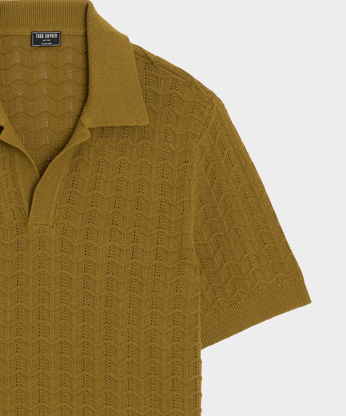 Todd Snyder Relaxed Cotton Montauk Sweater Polo - Dry Sage