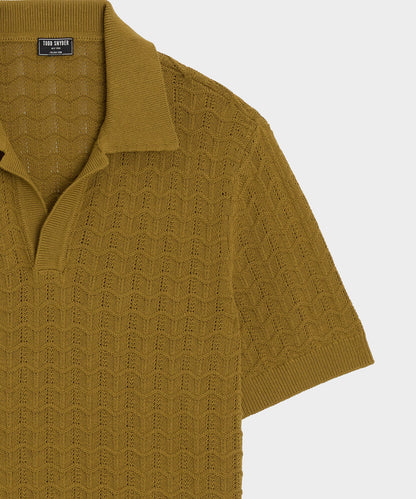 Todd Snyder Relaxed Cotton Montauk Sweater Polo - Dry Sage
