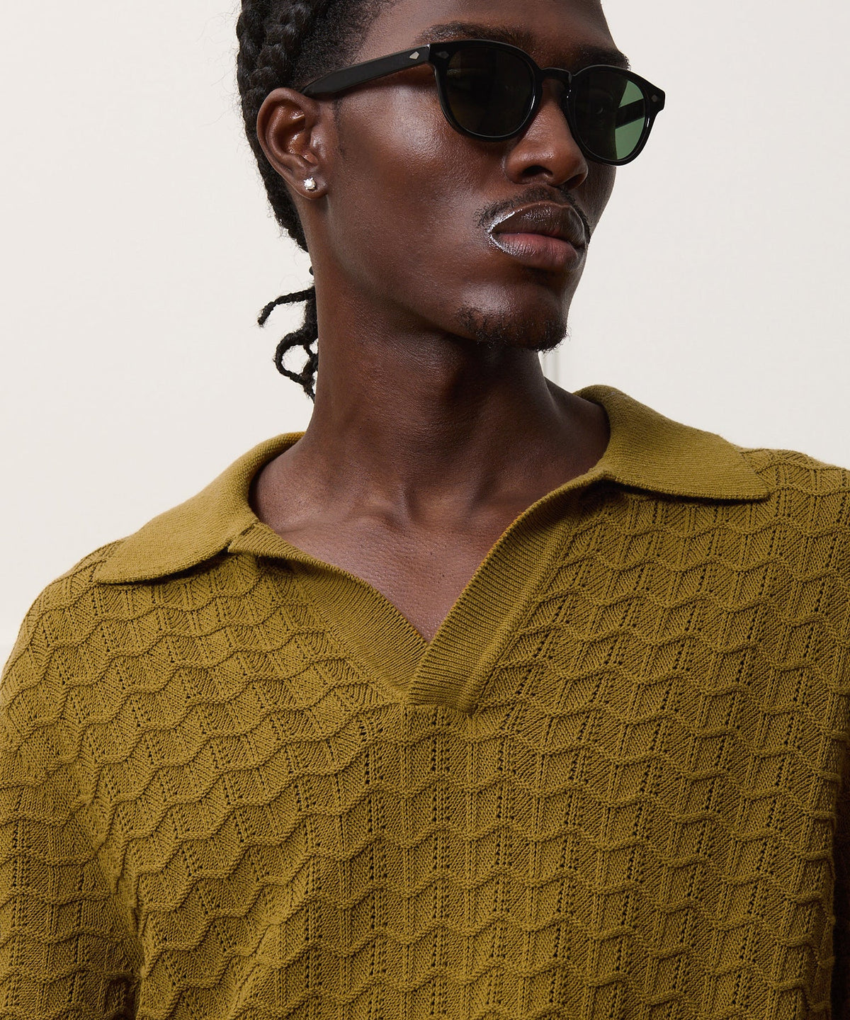 Todd Snyder Relaxed Cotton Montauk Sweater Polo - Dry Sage