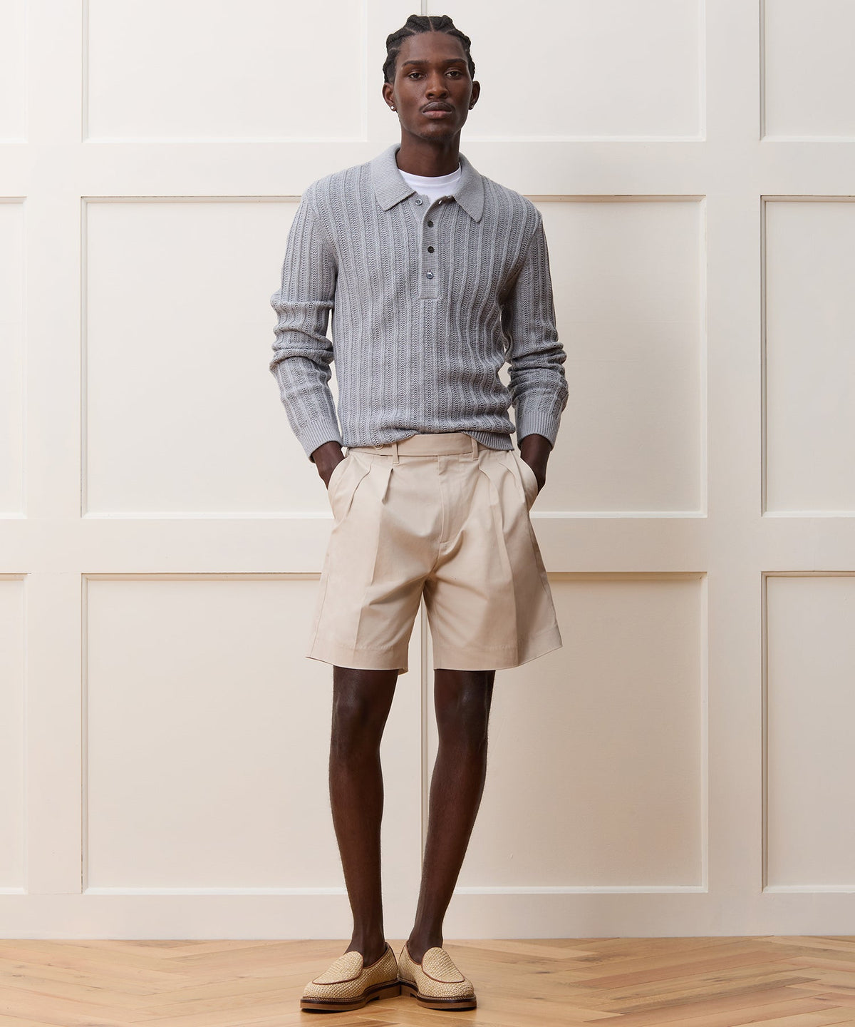 Todd Snyder Nightcap Sweater Polo - Grey