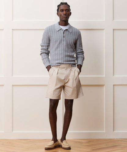 Todd Snyder Nightcap Sweater Polo - Grey