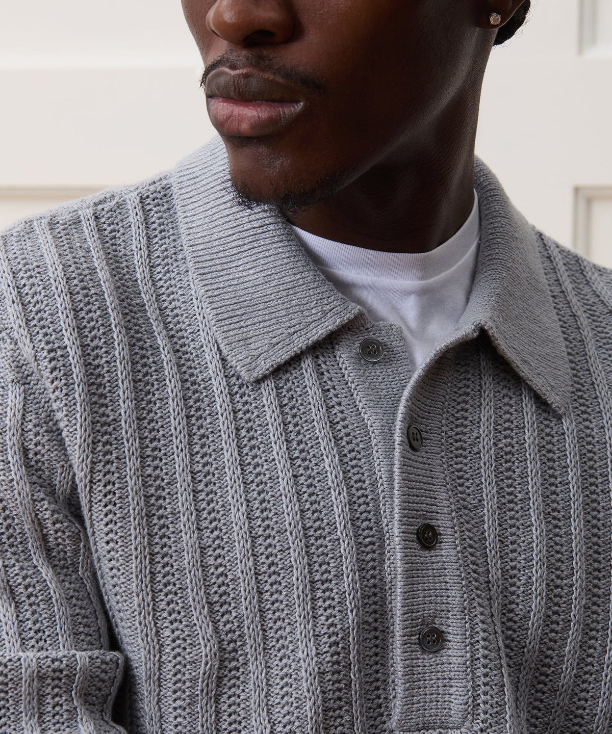 Todd Snyder Nightcap Sweater Polo - Grey