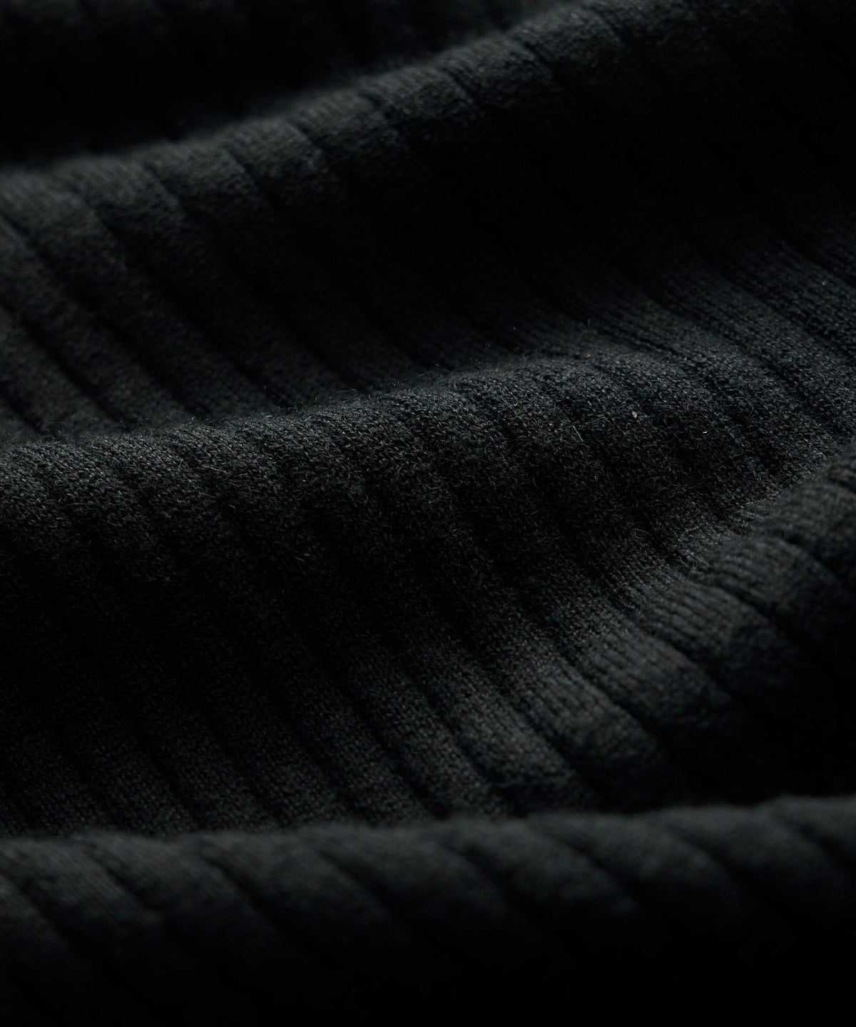 Todd Snyder Silk-Cashmere Ribbed Montauk Sweater Polo - Black