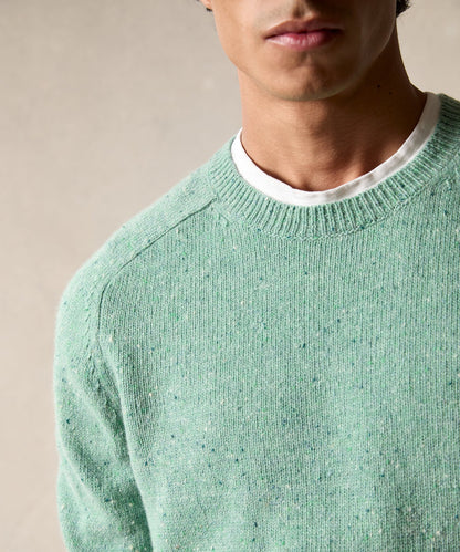 Todd Snyder Donegal Crewneck Sweater - Pale Mint