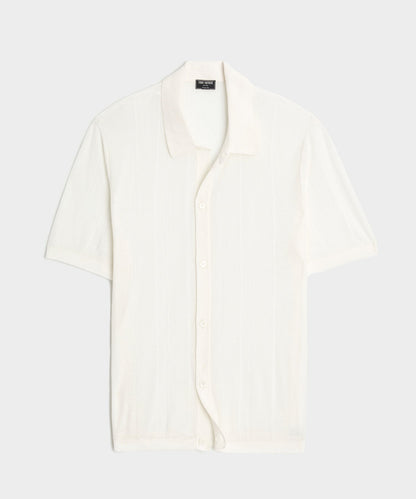 Todd Snyder Italian Linen Sweater Polo - Bisque