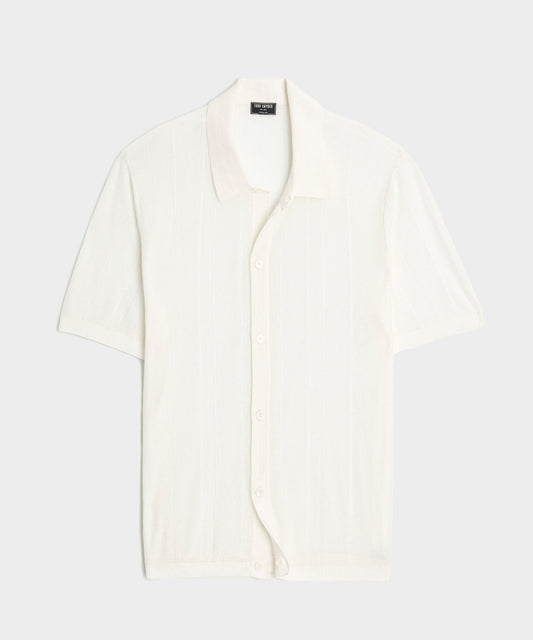 Todd Snyder Italian Linen Sweater Polo - Bisque