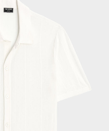 Todd Snyder Italian Linen Sweater Polo - Bisque