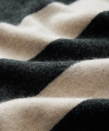 Todd Snyder Cashmere Stripe Sweatshirt - Black