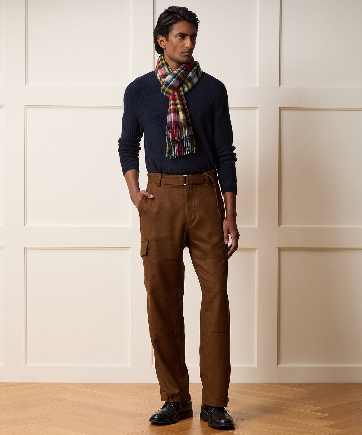 Todd Snyder Inis Meáin Rollneck Sweater - Navy