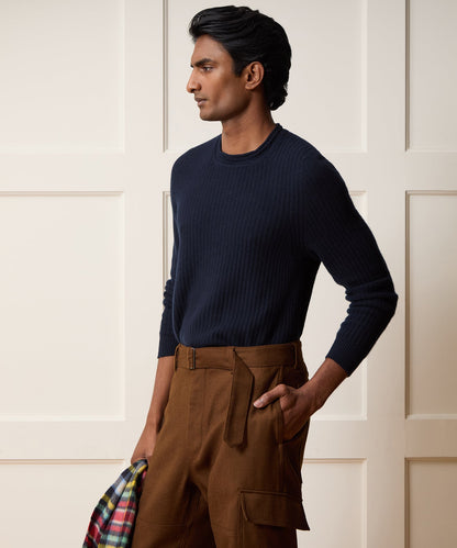 Todd Snyder Inis Meáin Rollneck Sweater - Navy