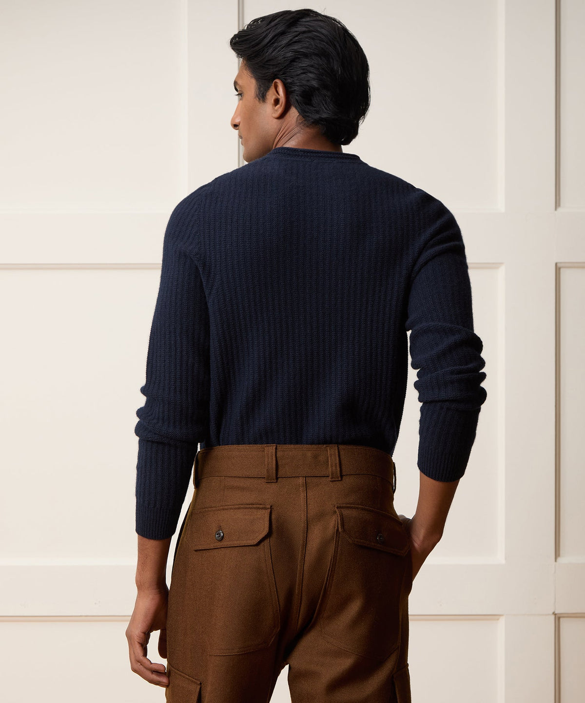 Todd Snyder Inis Meáin Rollneck Sweater - Navy