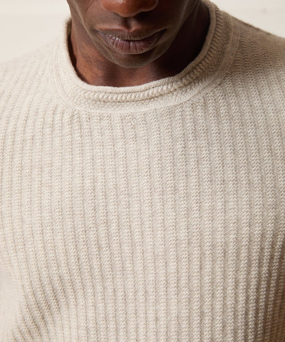 Todd Snyder Inis Meáin Rollneck Sweater - Beige