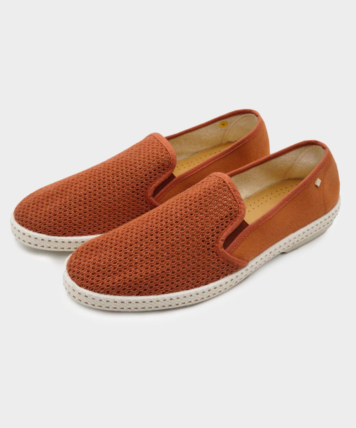 Todd Snyder Rivieras Classic Toile Espadrille - Tuscan Terracotta