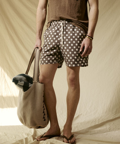 Todd Snyder 5" Montauk Swim Trunk - Brown