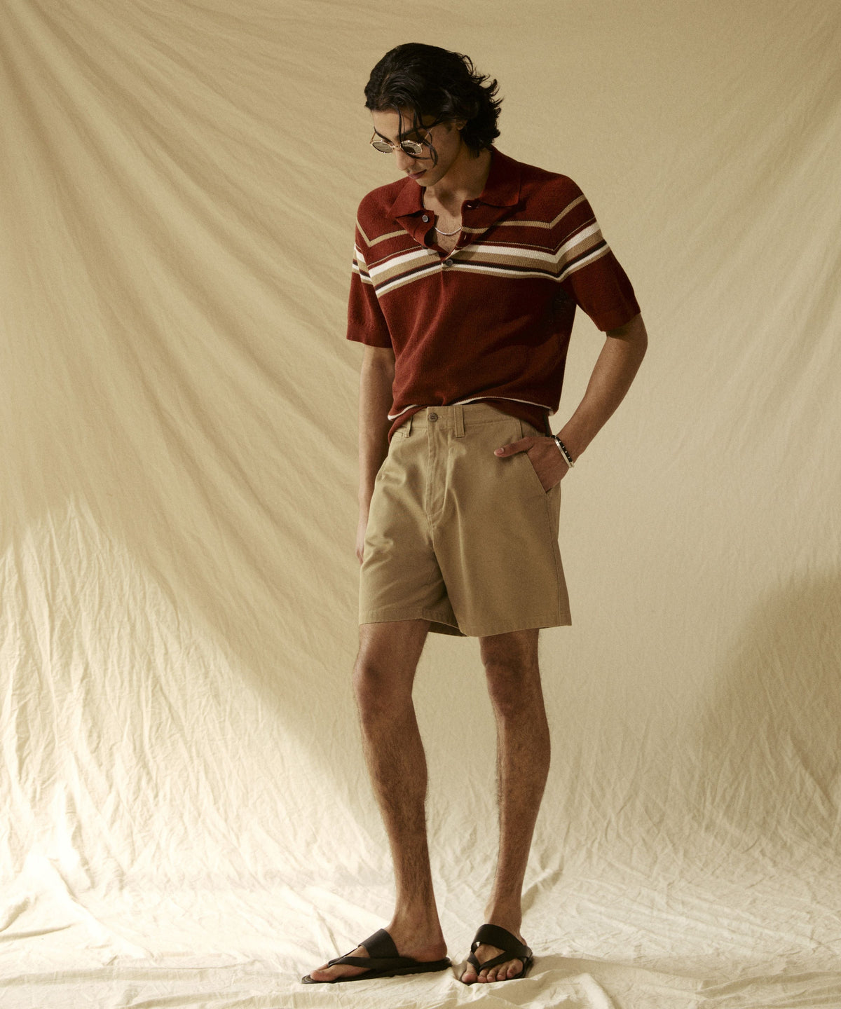Todd Snyder 7" Favorite Chino Short - Khaki