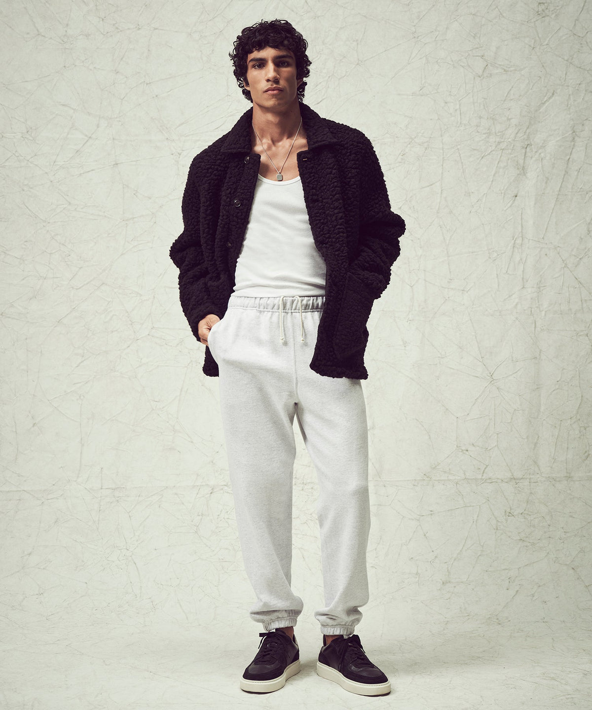 Todd Snyder Champion Relaxed French Terry Sweatpant - Silver Mix