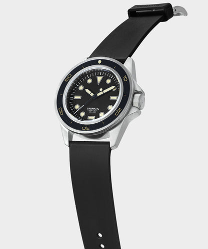 Todd Snyder UNIMATIC U1-DHB Heritage Diver Watch - Black