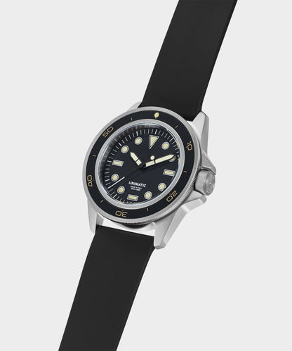 Todd Snyder UNIMATIC U1-DHB Heritage Diver Watch - Black