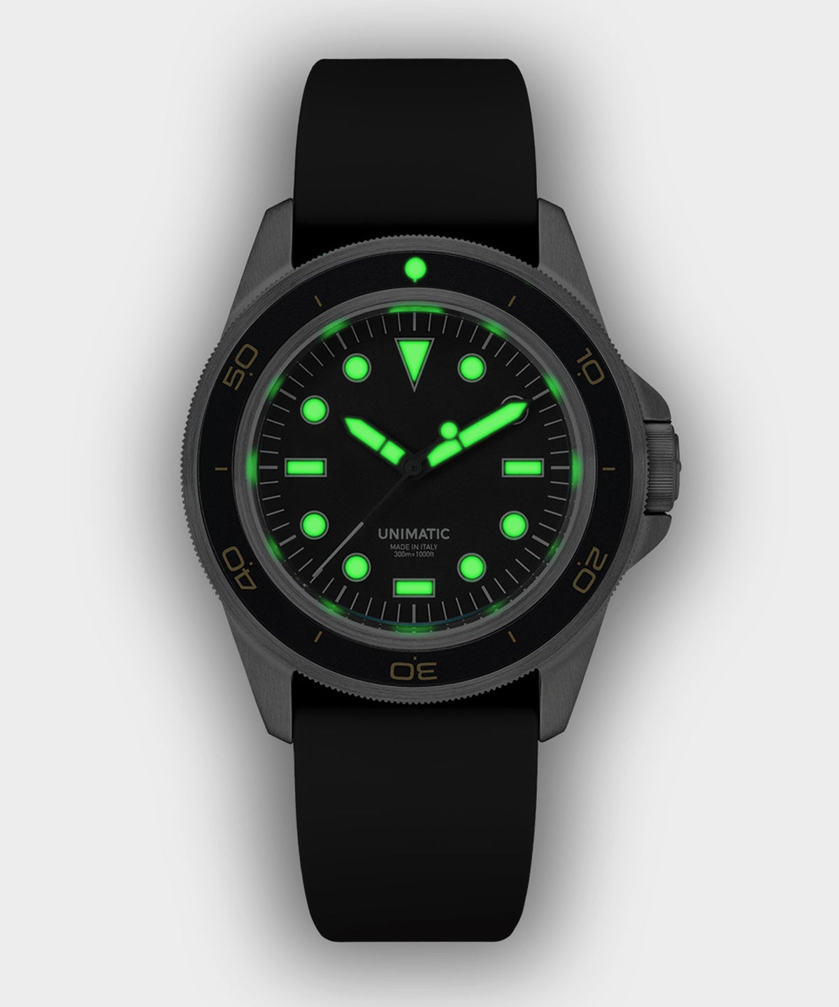 Todd Snyder UNIMATIC U1-DHB Heritage Diver Watch - Black