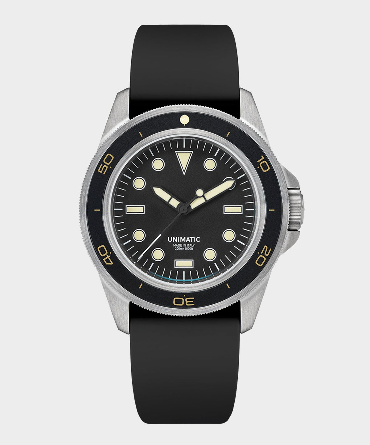 Todd Snyder UNIMATIC U1-DHB Heritage Diver Watch - Black