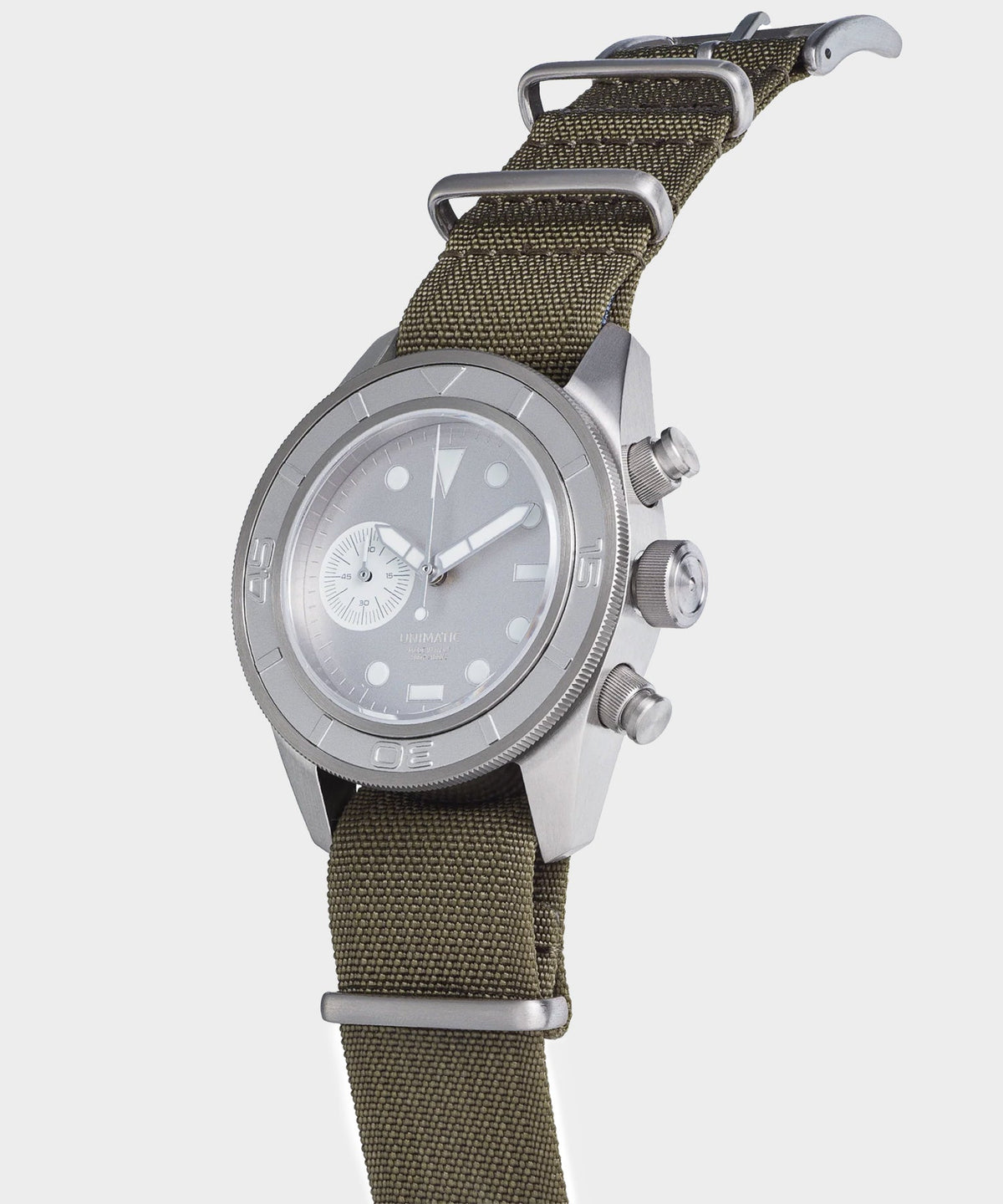 Todd Snyder UNIMATIC Modello Tre U3-AEG Chronograph Watch - Olive