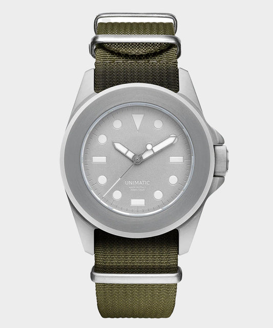 Todd Snyder UNIMATIC Modello Quattro U4-AEG Time Only Watch - Olive