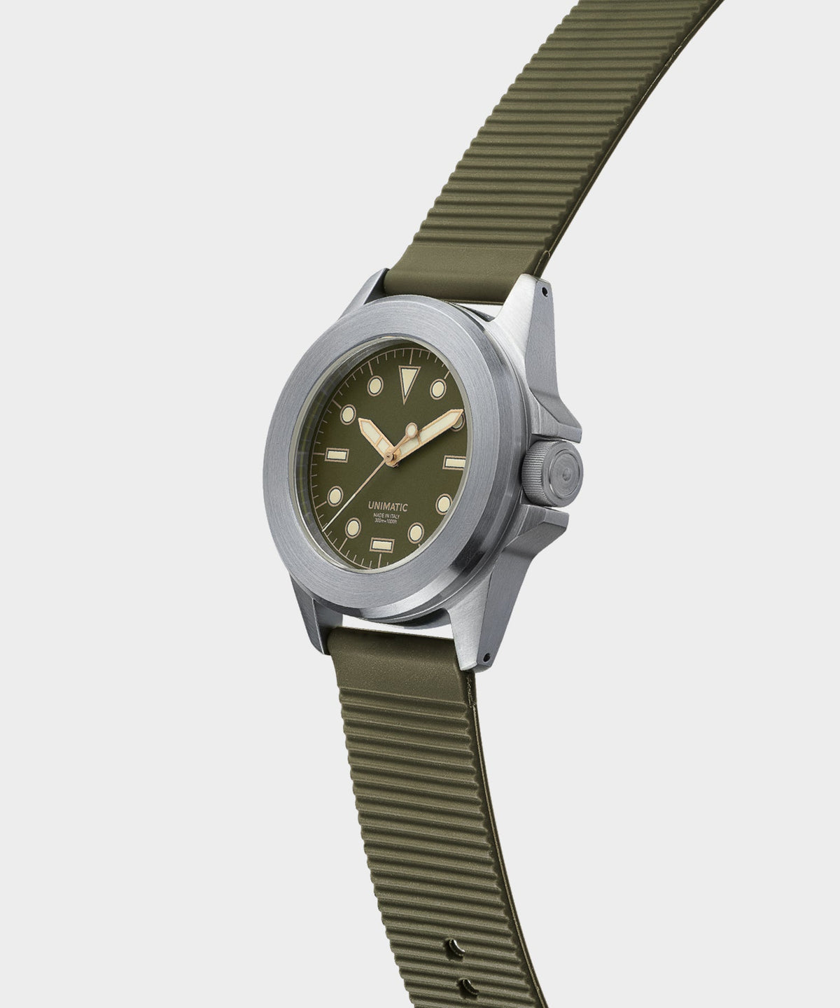 Todd Snyder UNIMATIC U4S Classic Military Watch - Olive