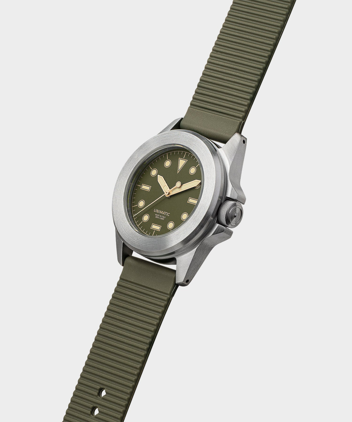 Todd Snyder UNIMATIC U4S Classic Military Watch - Olive
