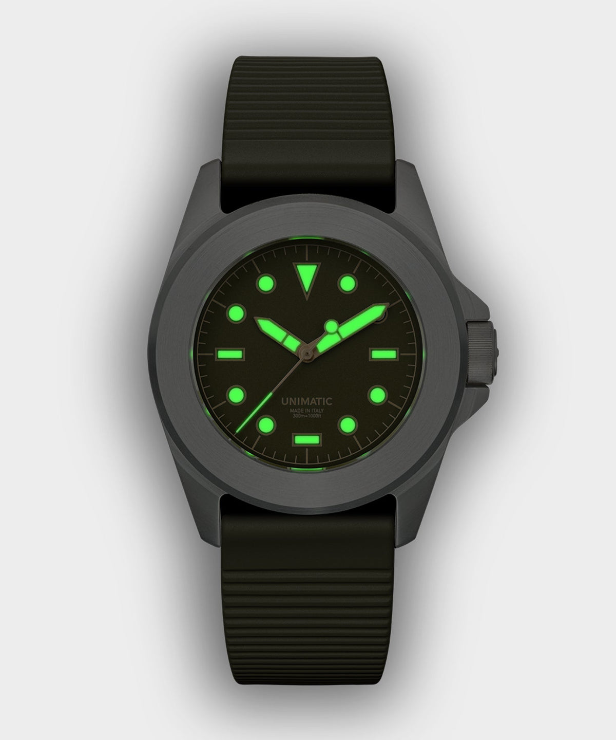 Todd Snyder UNIMATIC U4S Classic Military Watch - Olive