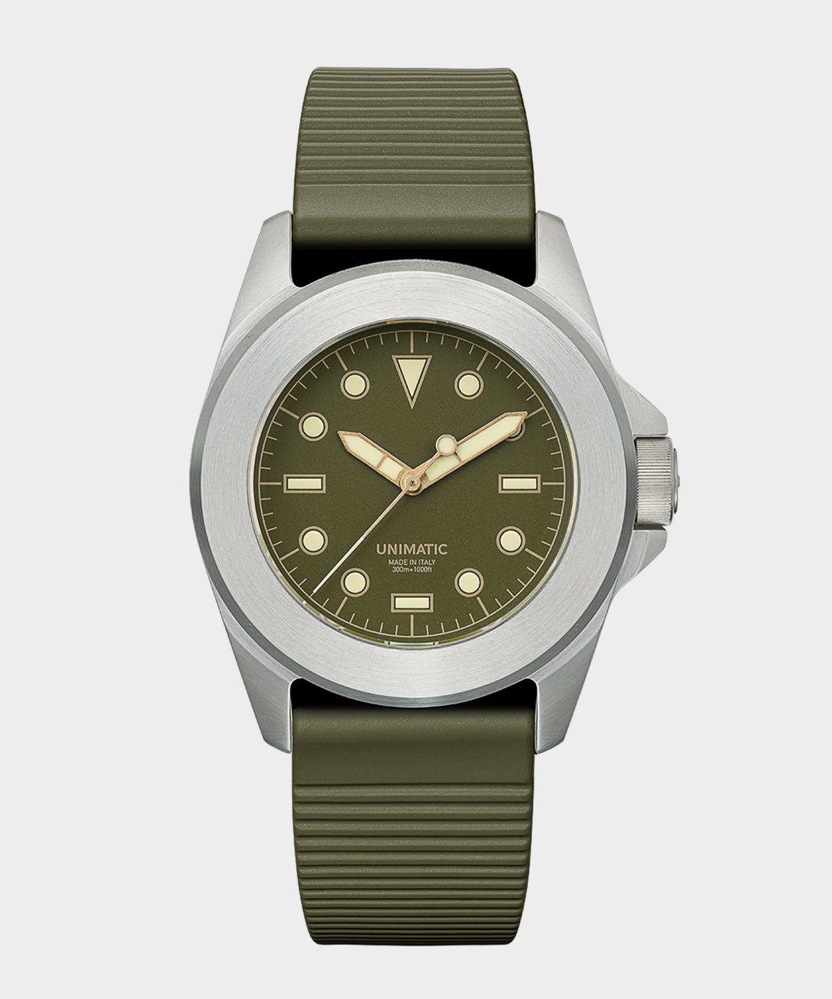 Todd Snyder UNIMATIC U4S Classic Military Watch - Olive