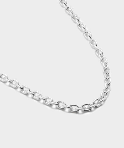 Todd Snyder Maor Sterling Silver Plaun Link Necklace - Silver