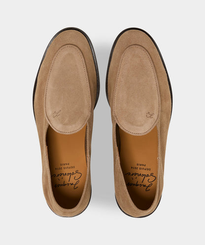 Todd Snyder Jacques Solovière Suede Chris Loafer - Tobacco