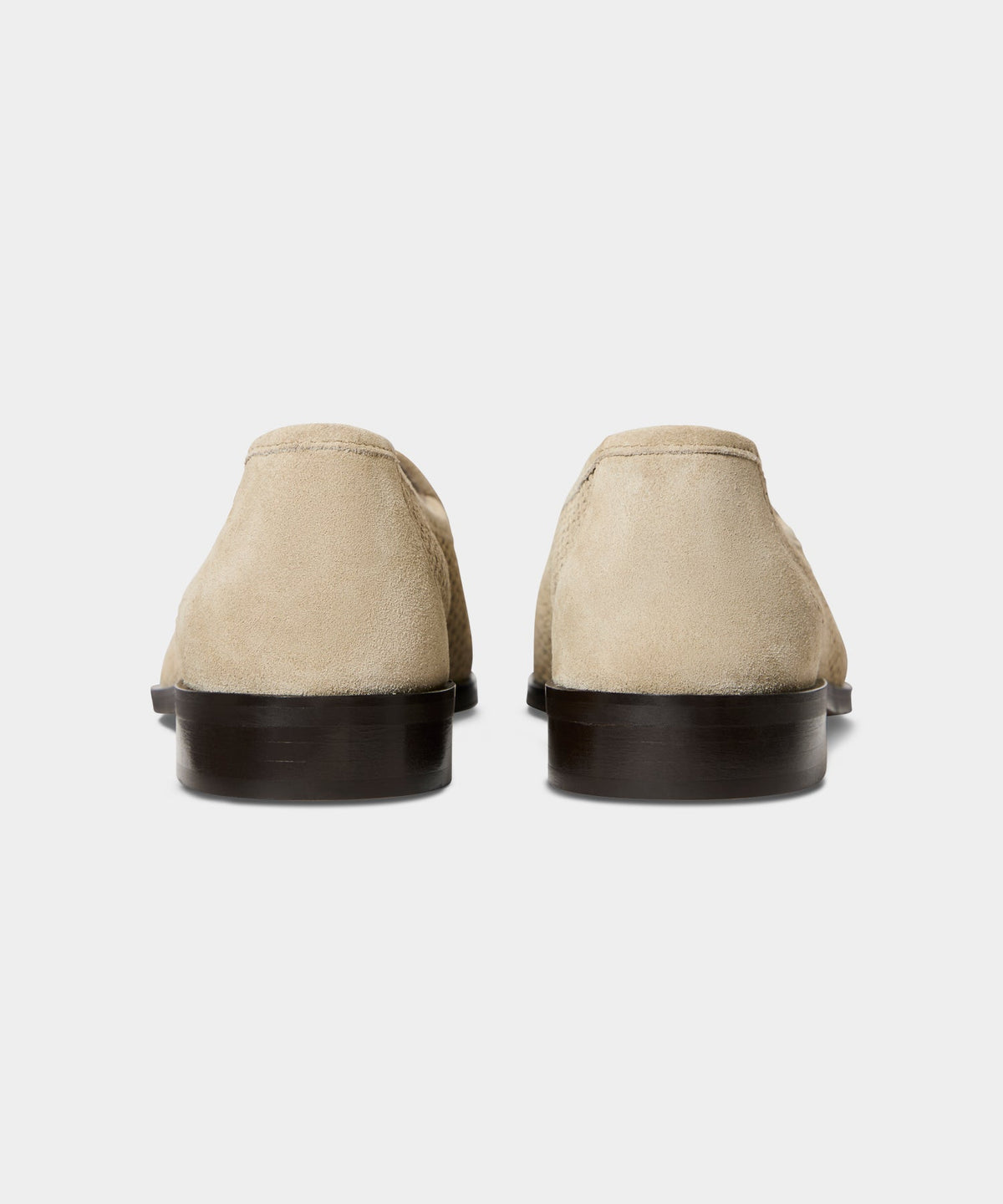 Todd Snyder Jacques Solovière Suede Fishnet Loafer - Olive