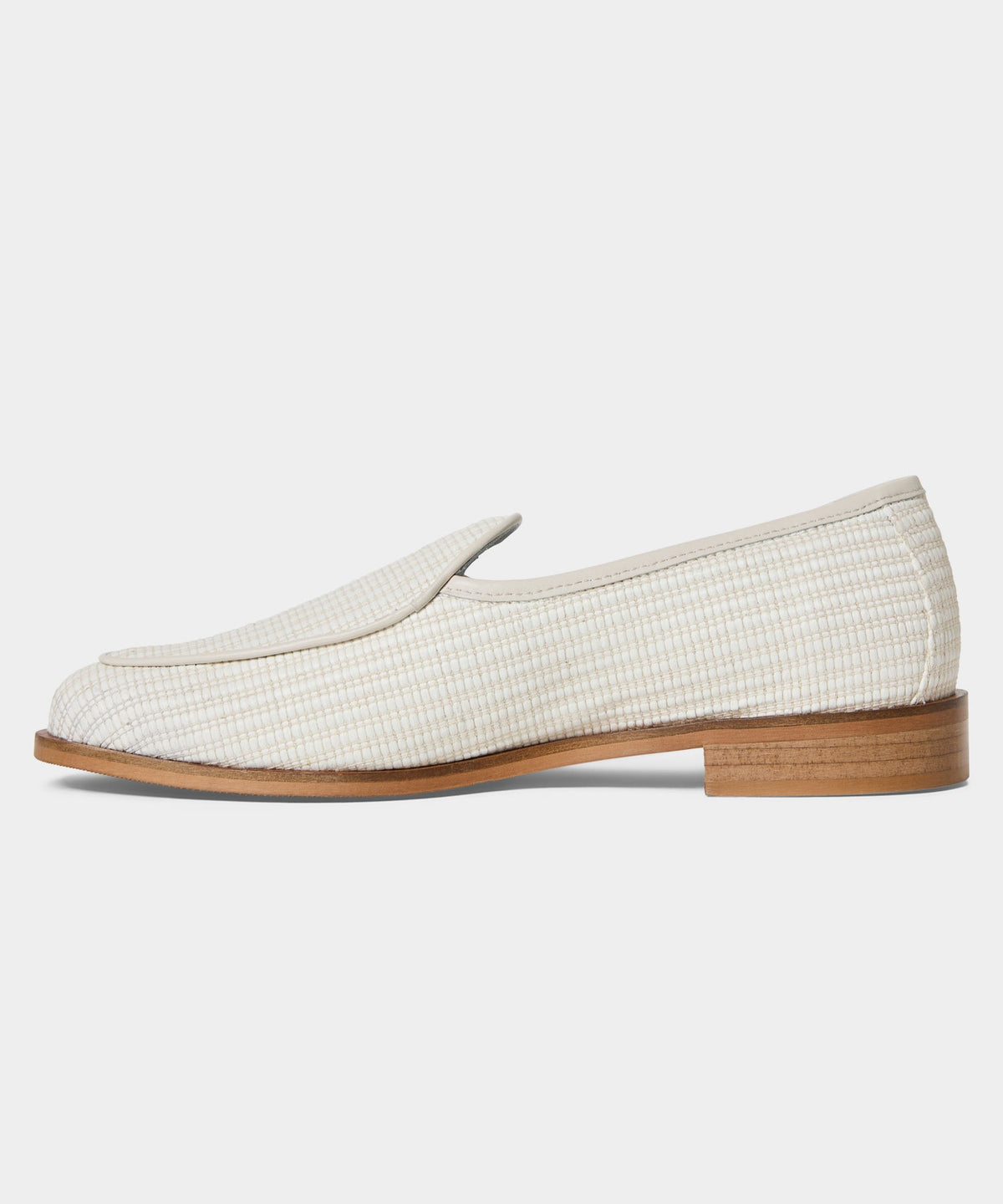 Todd Snyder Jacques Solovière Raffia Anorio Loafer - White