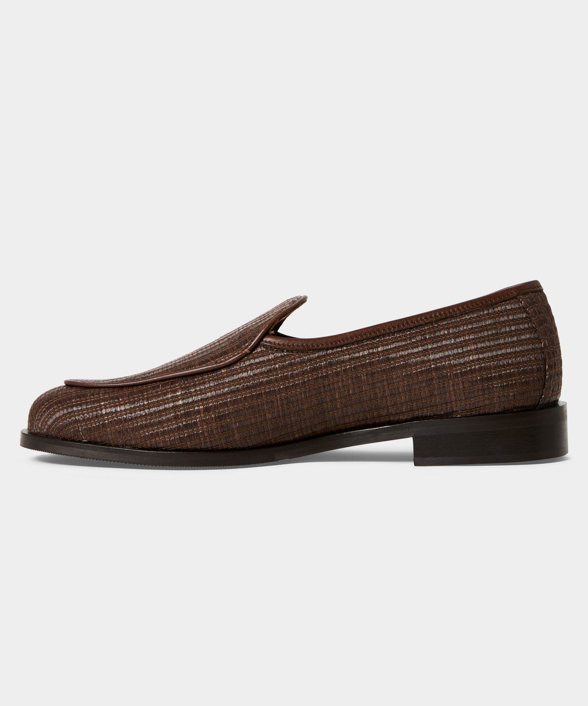 Todd Snyder Jacques Solovière Raffia Anorio Loafer - Brown