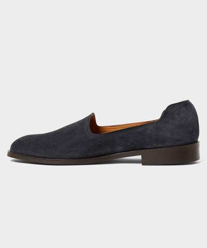 Todd Snyder Todd Snyder x Jacques Solovière Suede Slipper - Blue