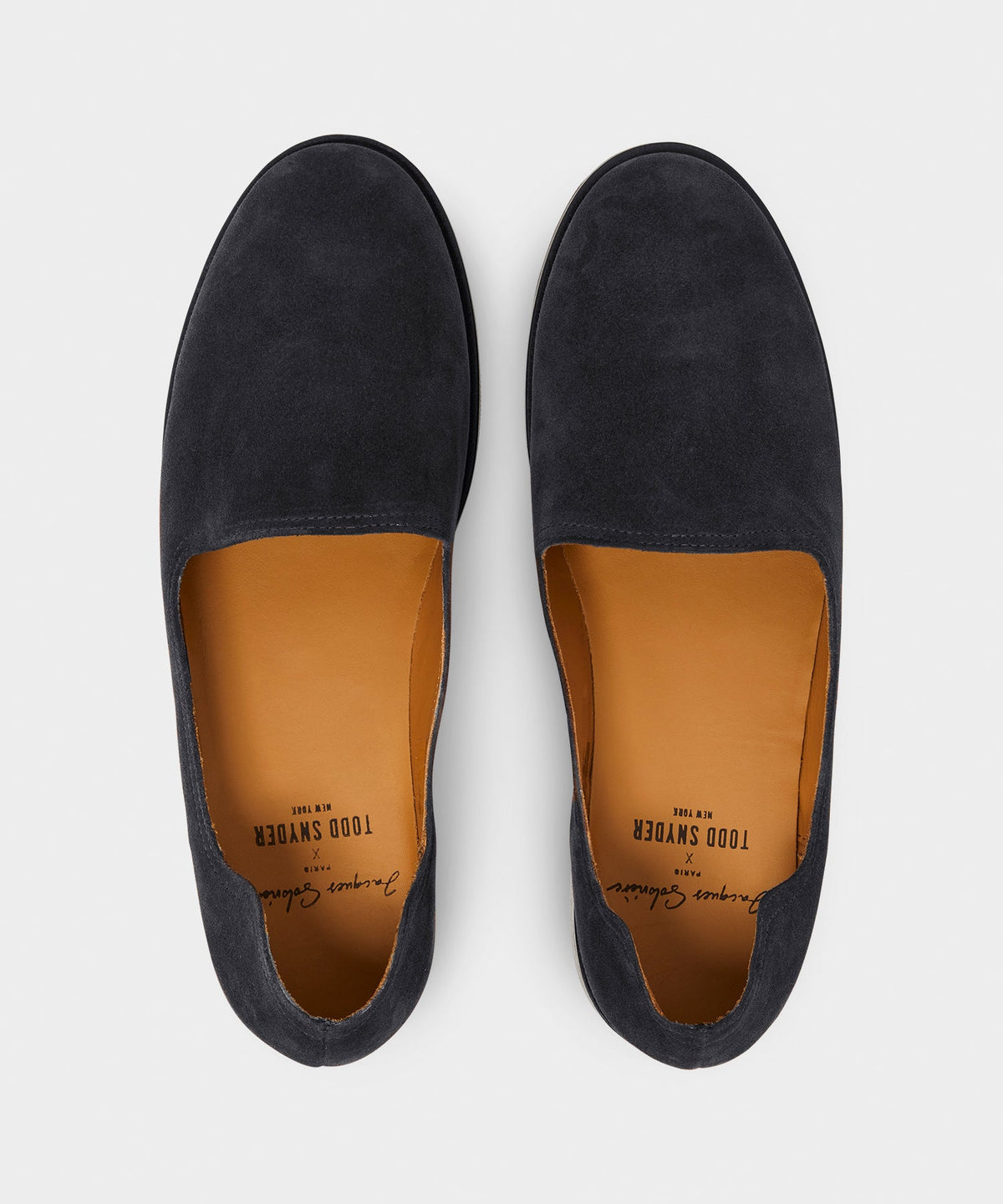 Todd Snyder Todd Snyder x Jacques Solovière Suede Slipper - Blue