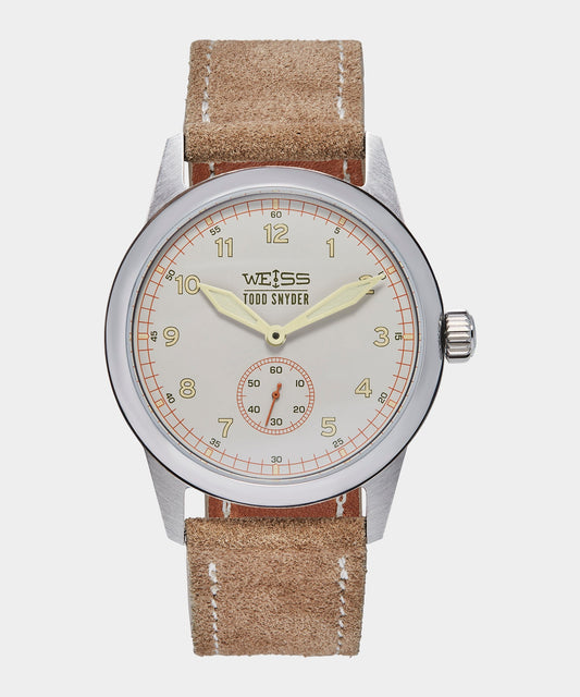 Todd Snyder Todd Snyder x Weiss Watch Company 38MM Standard Issue Watch - Tan