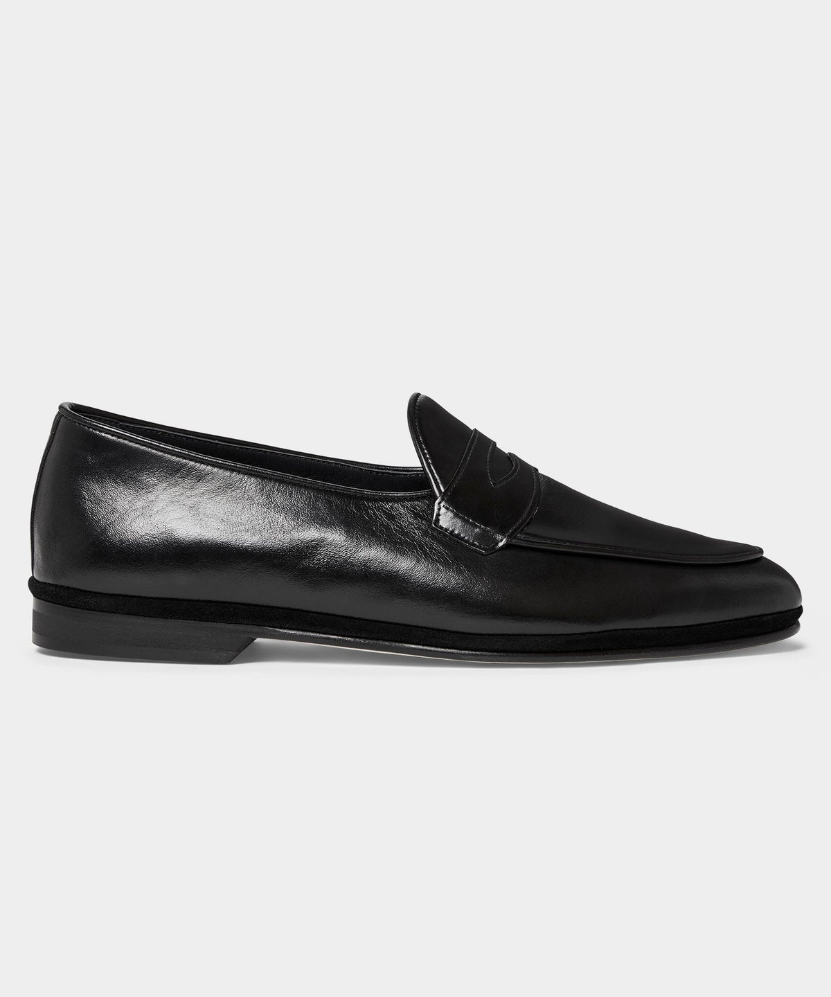 Todd Snyder Todd Snyder X Rubinacci Unlined Leather Penny Loafer - Black
