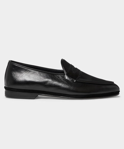 Todd Snyder Todd Snyder X Rubinacci Unlined Leather Penny Loafer - Black