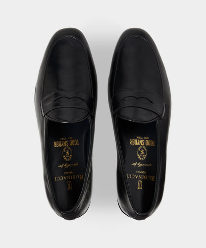 Todd Snyder Todd Snyder X Rubinacci Unlined Leather Penny Loafer - Black