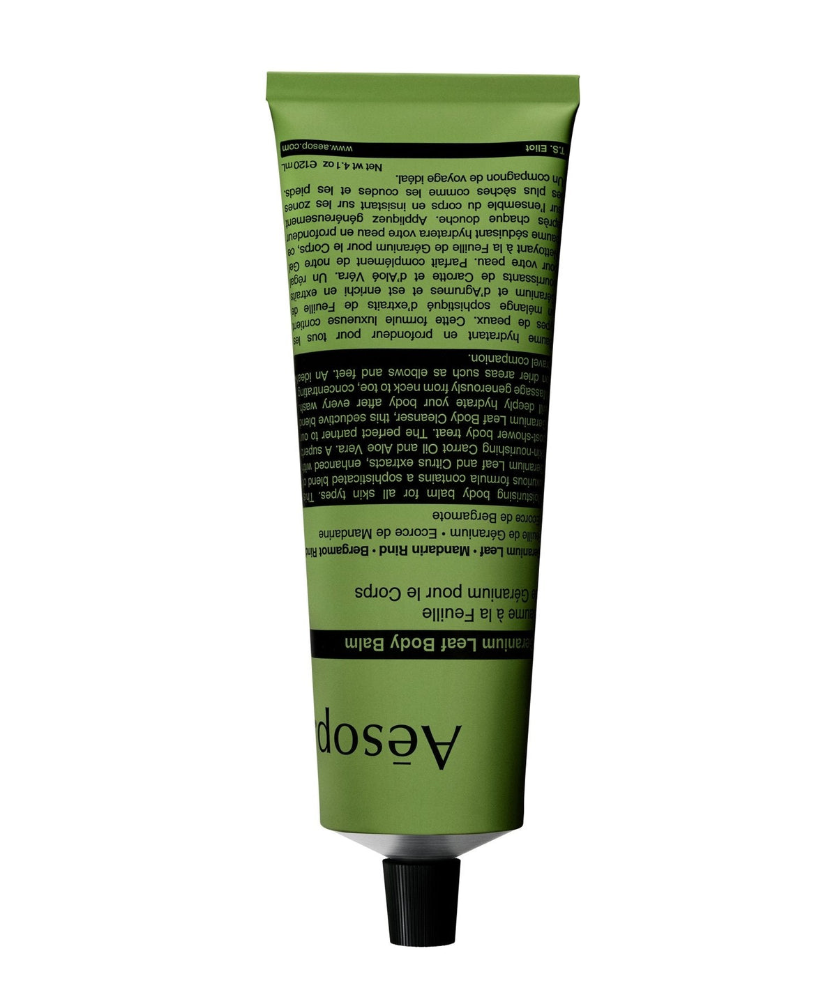 Todd Snyder Aesop Geranium Leaf Body Balm Tube 120ml - Black