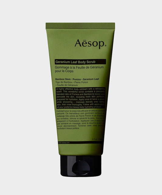 Todd Snyder Aesop Geranium Leaf Body Scrub - Black