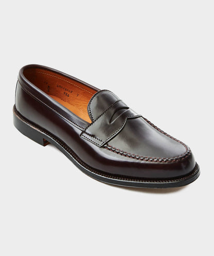 Todd Snyder Alden Cordovan Leisure Handsewn Moccasin - Brown