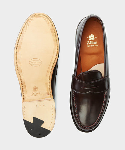 Todd Snyder Alden Cordovan Leisure Handsewn Moccasin - Brown