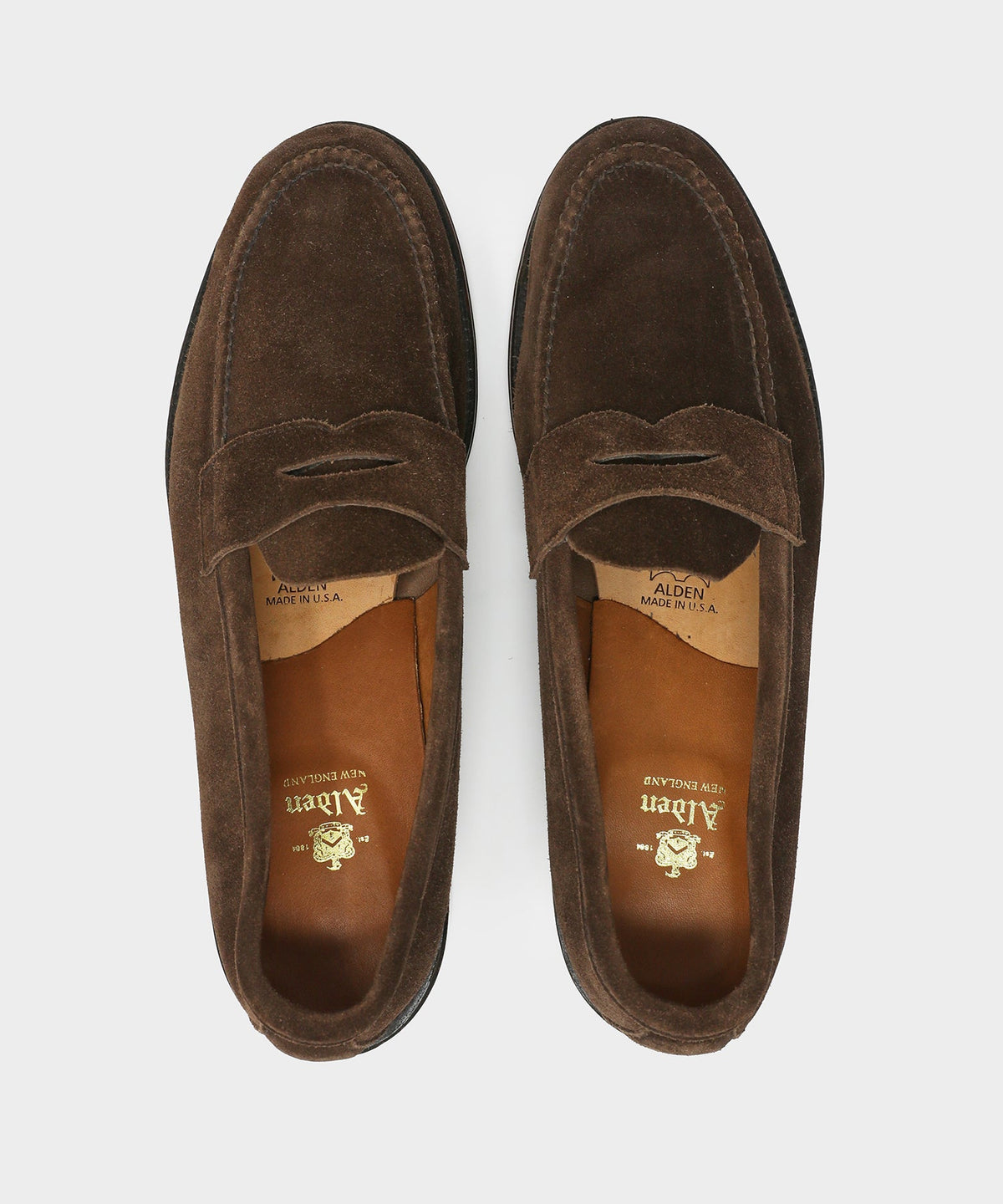Todd Snyder Alden Suede Penny Loafer - Dark Brown