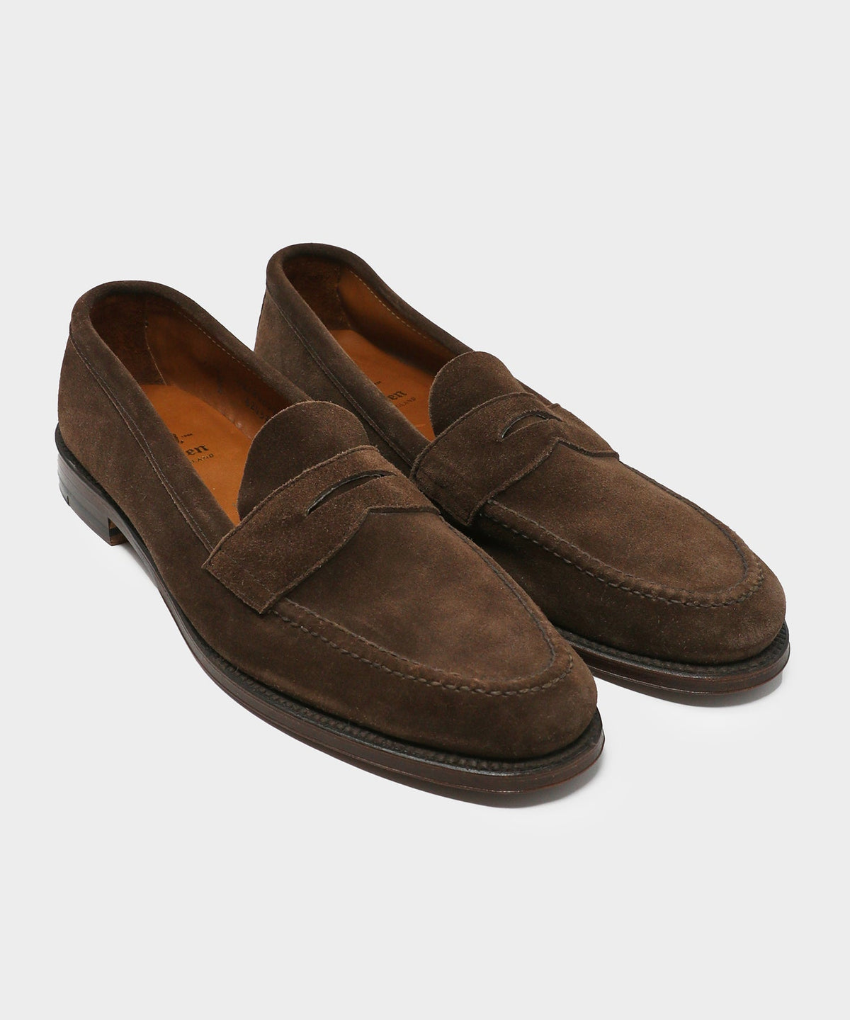 Todd Snyder Alden Suede Penny Loafer - Dark Brown