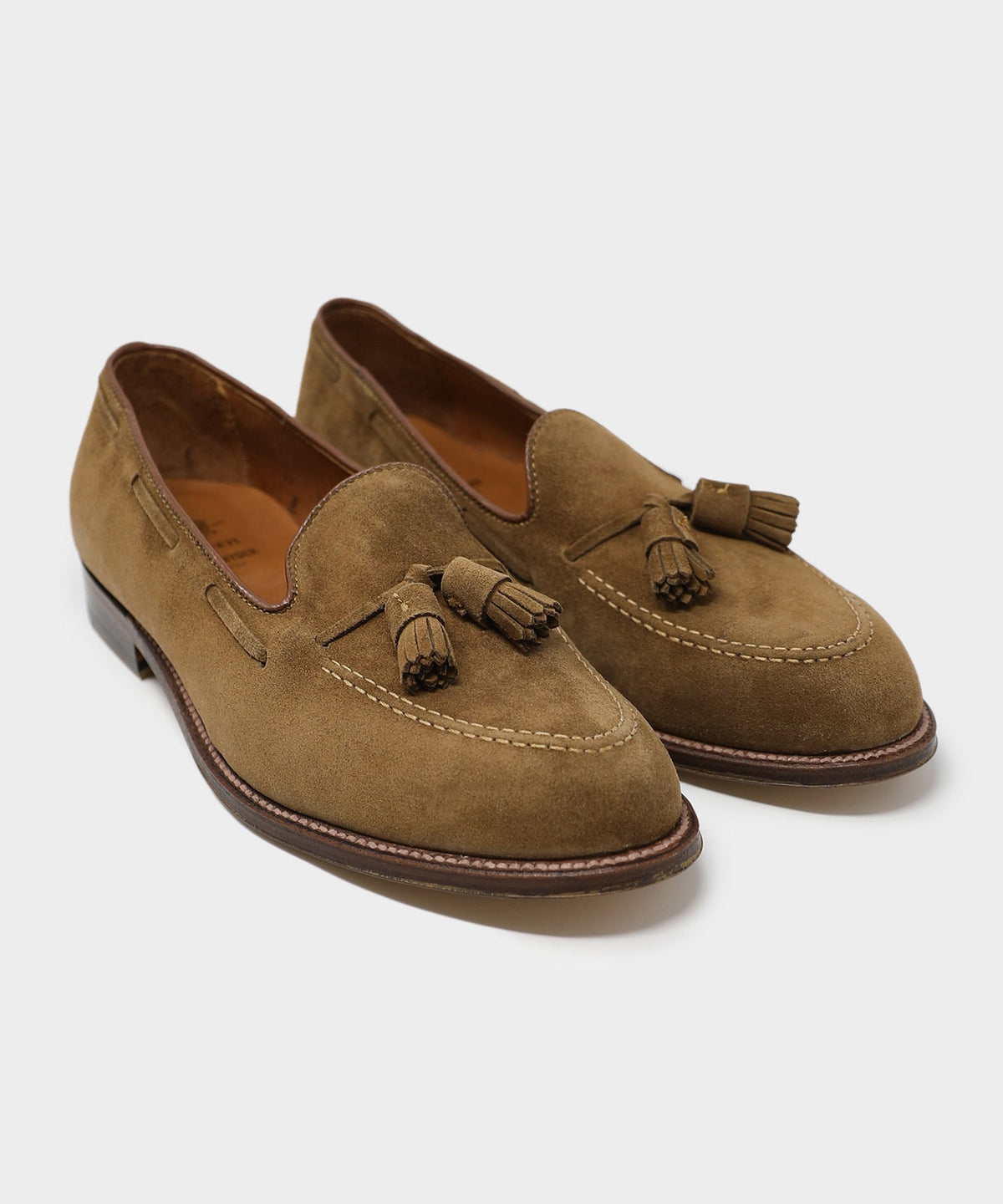 Todd Snyder Alden Suede Tassel Loafer - Snuff