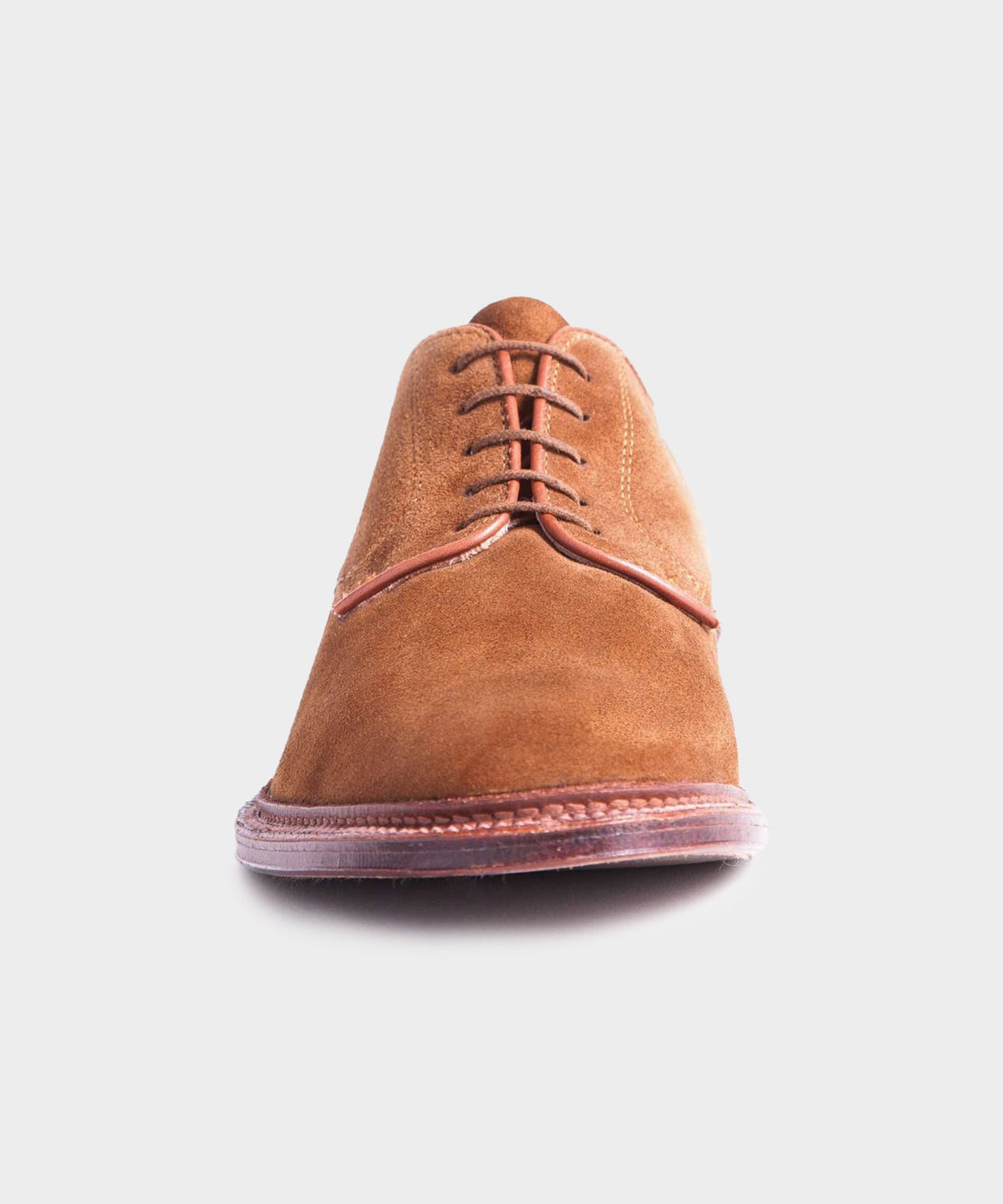 Todd Snyder Alden Unlined Suede Plain Toe Blucher - Snuff