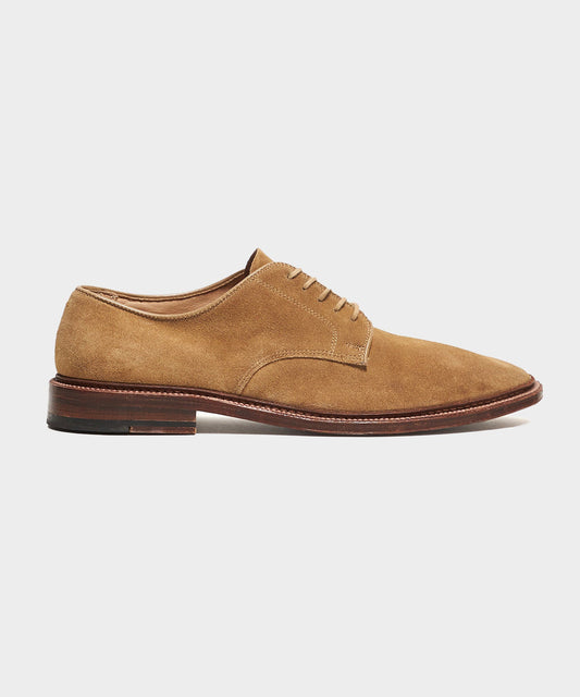 Todd Snyder Alden Unlined Suede Plain Toe Blucher - Tan